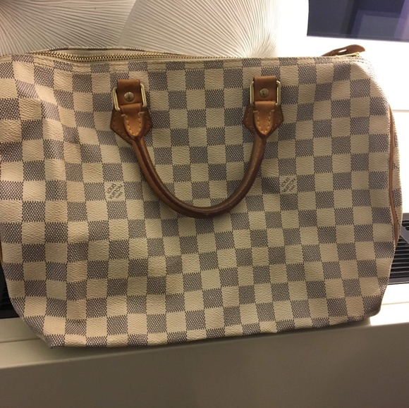 Louis Vuitton Speedy 35 in Damier Azure - Picture 1 of 7